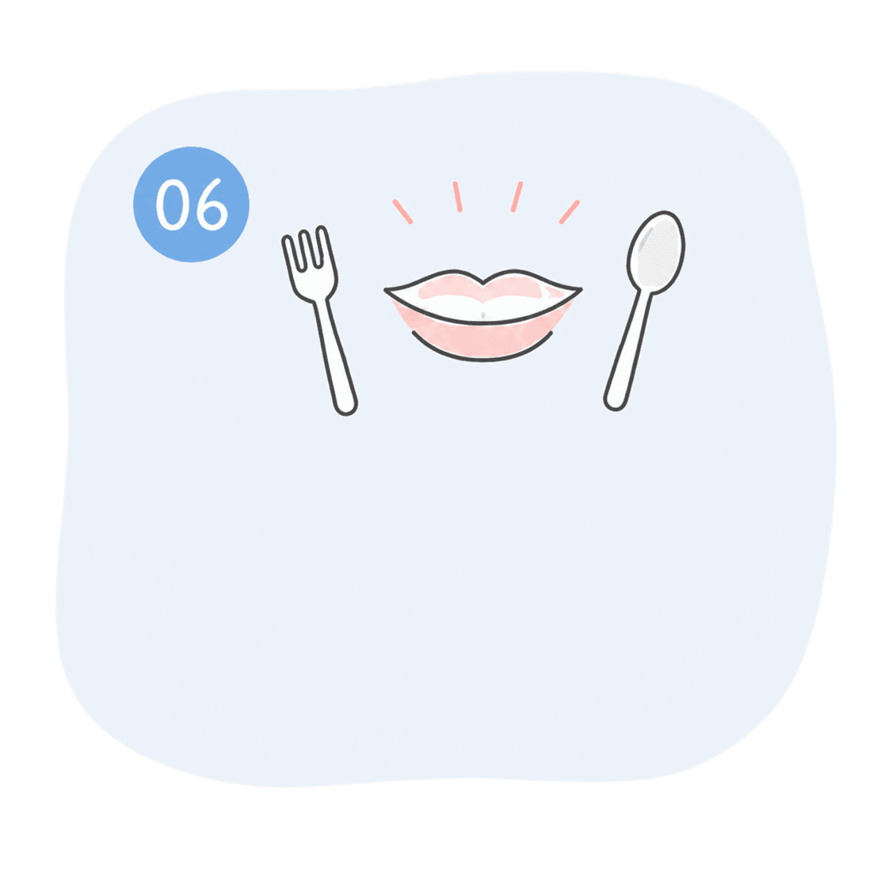 食事とお口のイラスト
